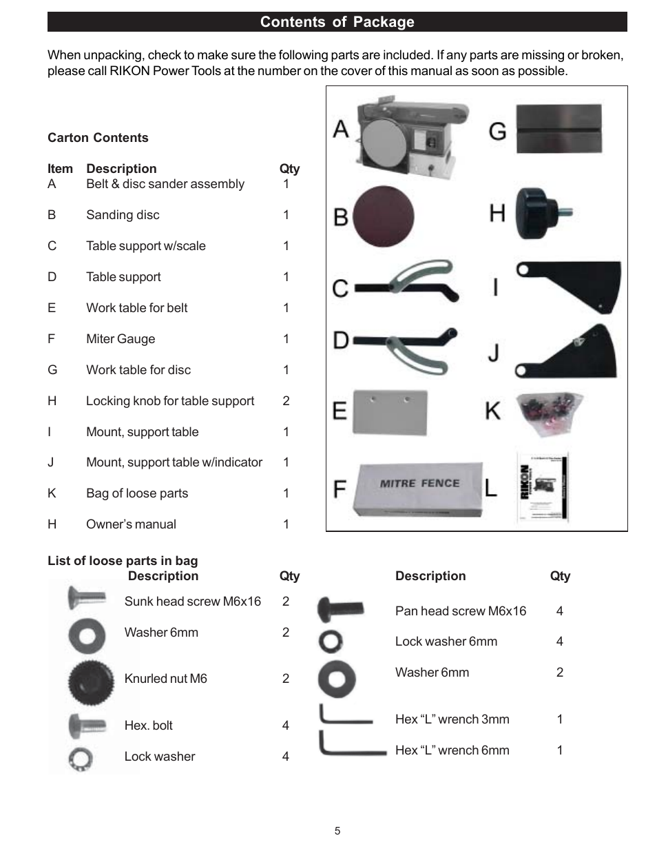 RIKON Power Tools 50-120 User Manual | Page 5 / 18