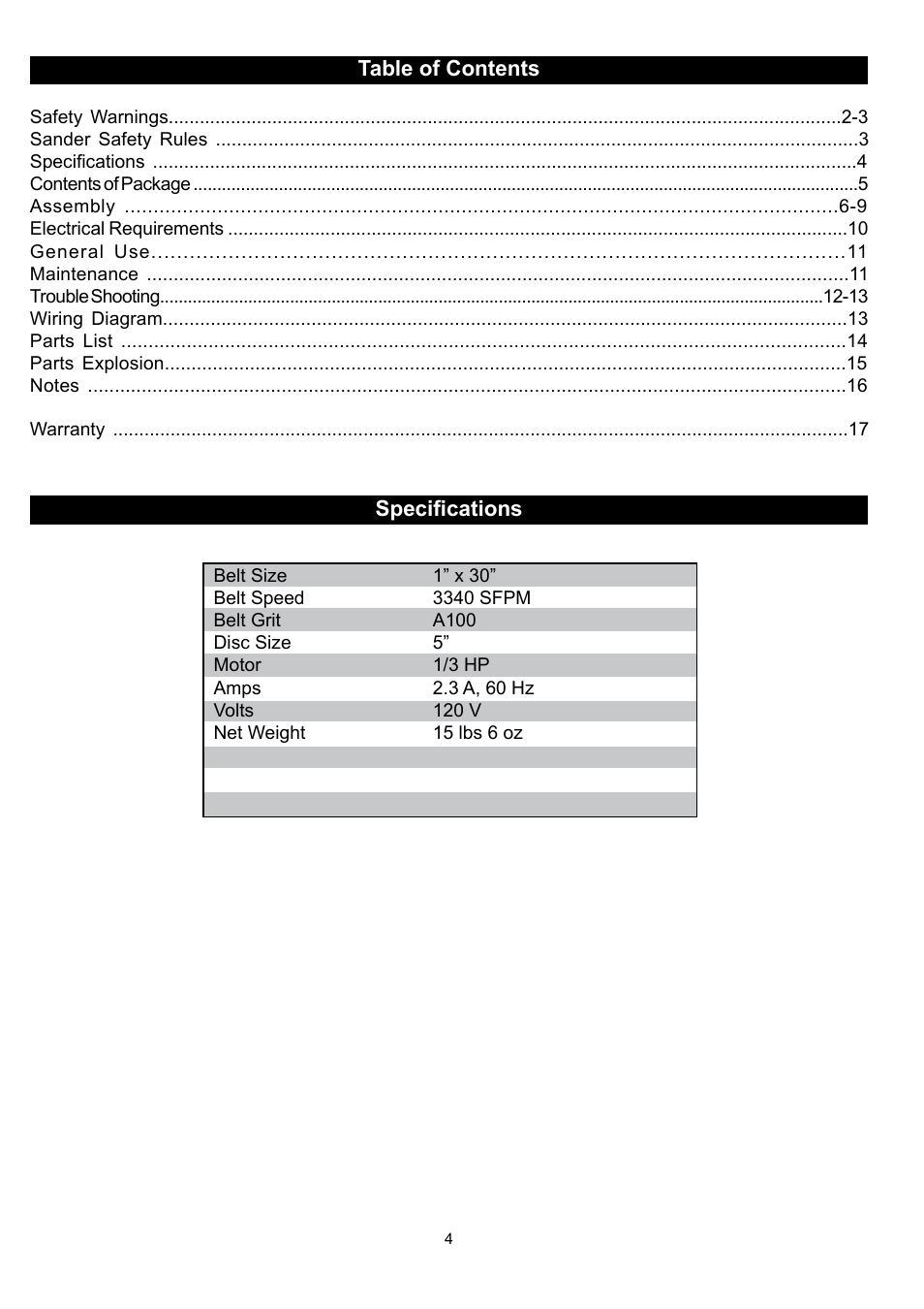 RIKON Power Tools 50-150 User Manual | Page 4 / 18