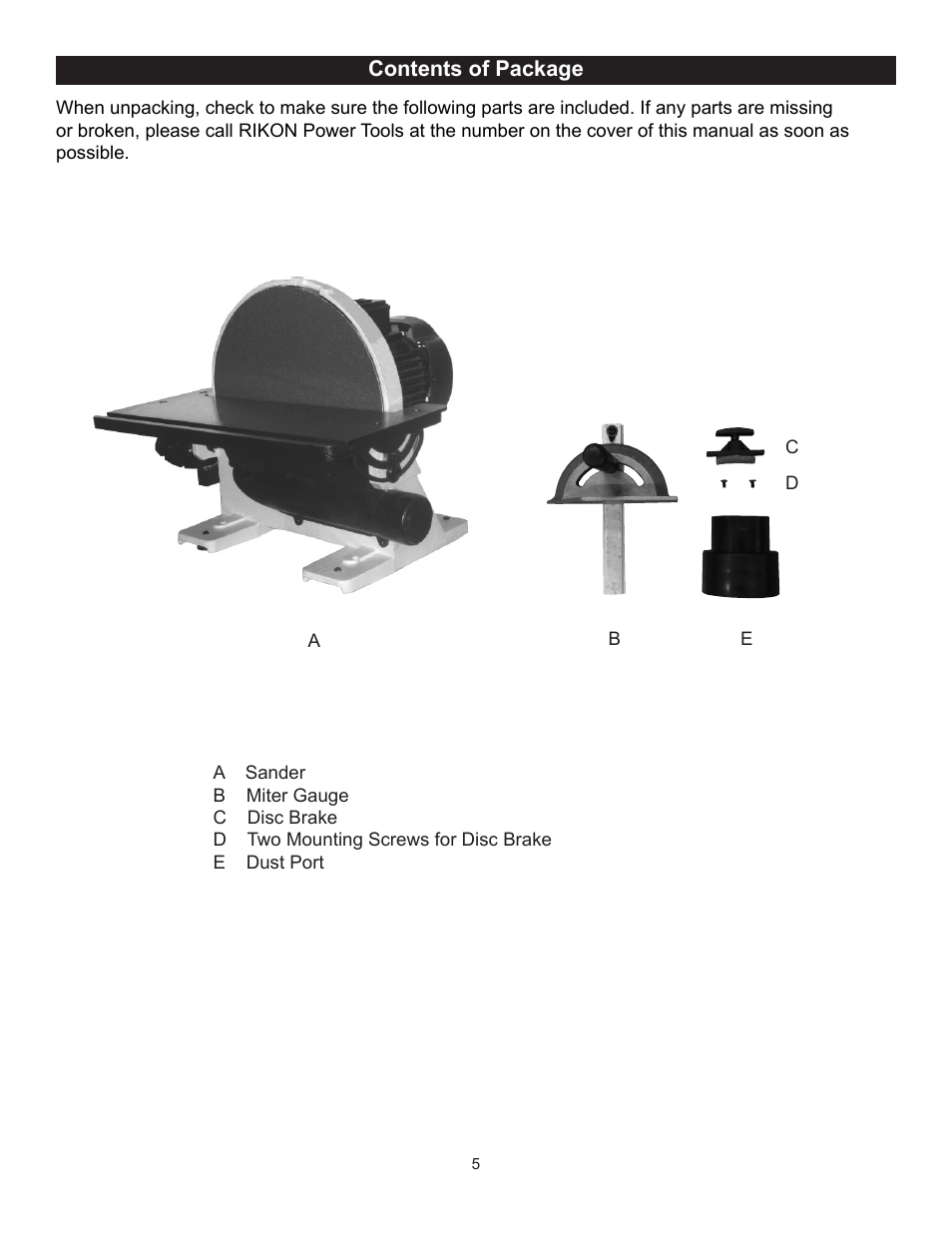 RIKON Power Tools 51-200 User Manual | Page 5 / 14