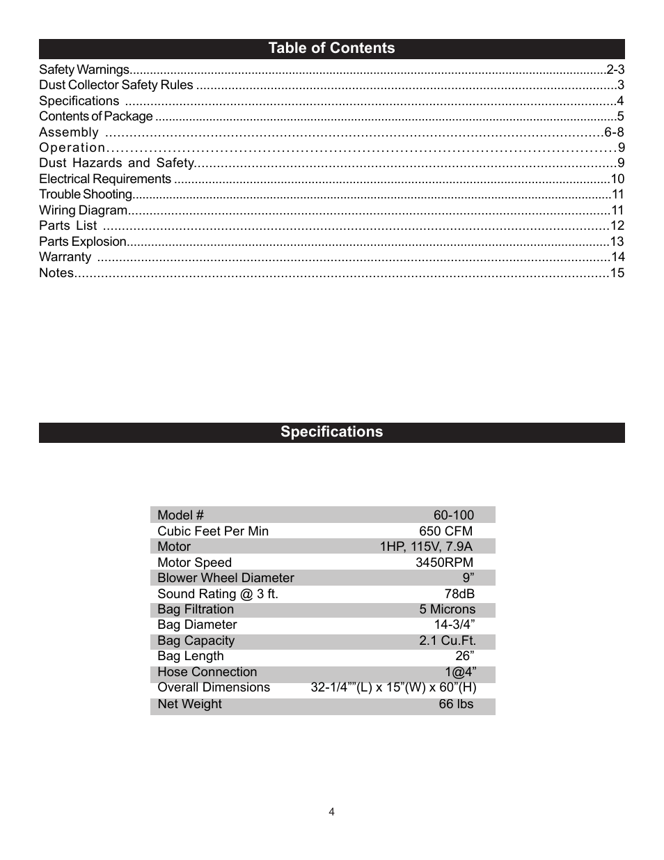 RIKON Power Tools 60-100 User Manual | Page 4 / 16