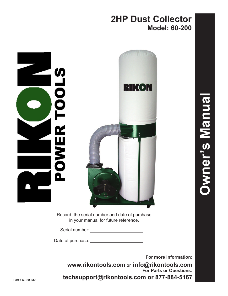 RIKON Power Tools 60-200 User Manual | 16 pages