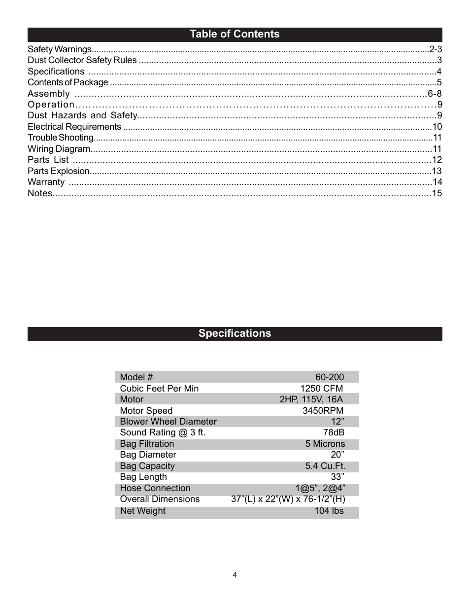 RIKON Power Tools 60-200 User Manual | Page 4 / 16
