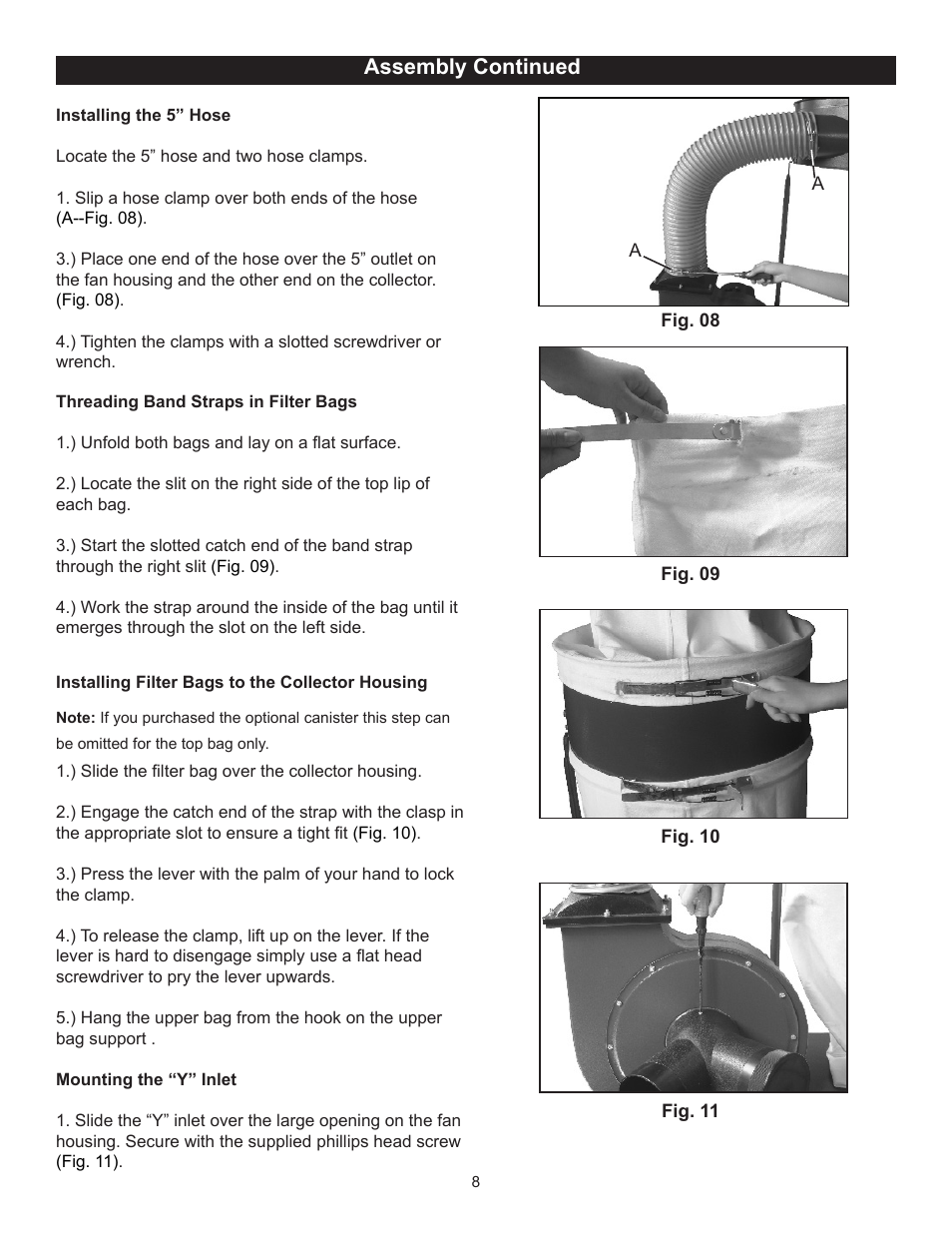 Assembly continued | RIKON Power Tools 60-200 User Manual | Page 8 / 16