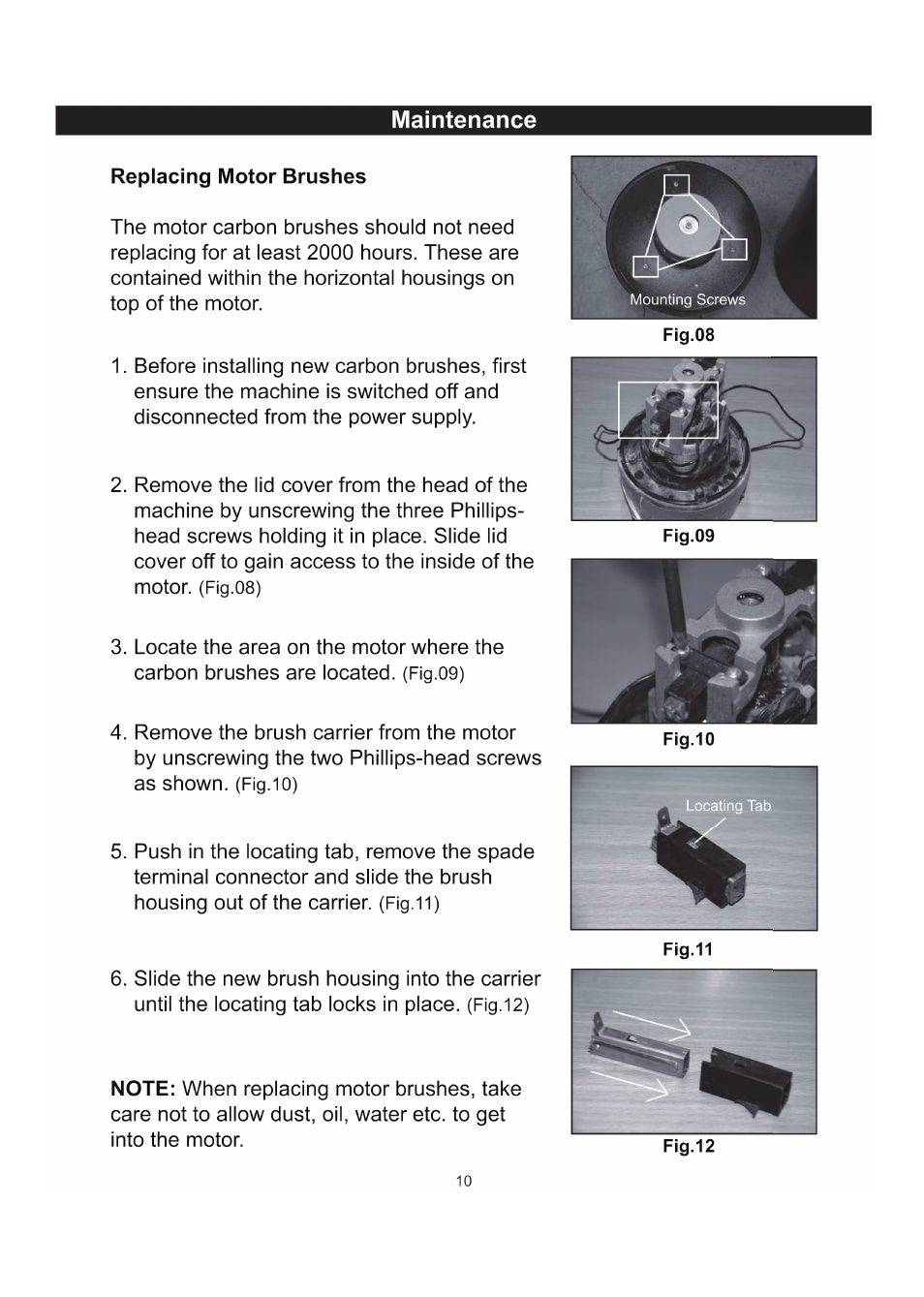 RIKON Power Tools 63-100 User Manual | Page 10 / 16