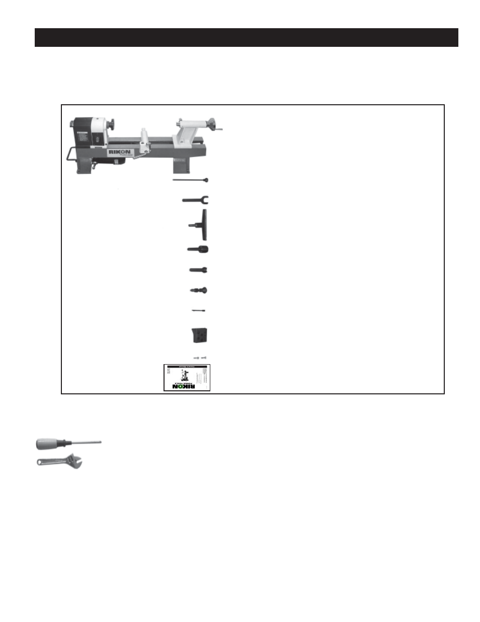 Contents of package | RIKON Power Tools 70-100 User Manual | Page 5 / 18