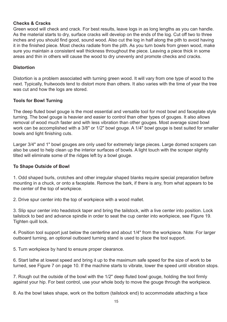 RIKON Power Tools 70-300 User Manual | Page 15 / 28