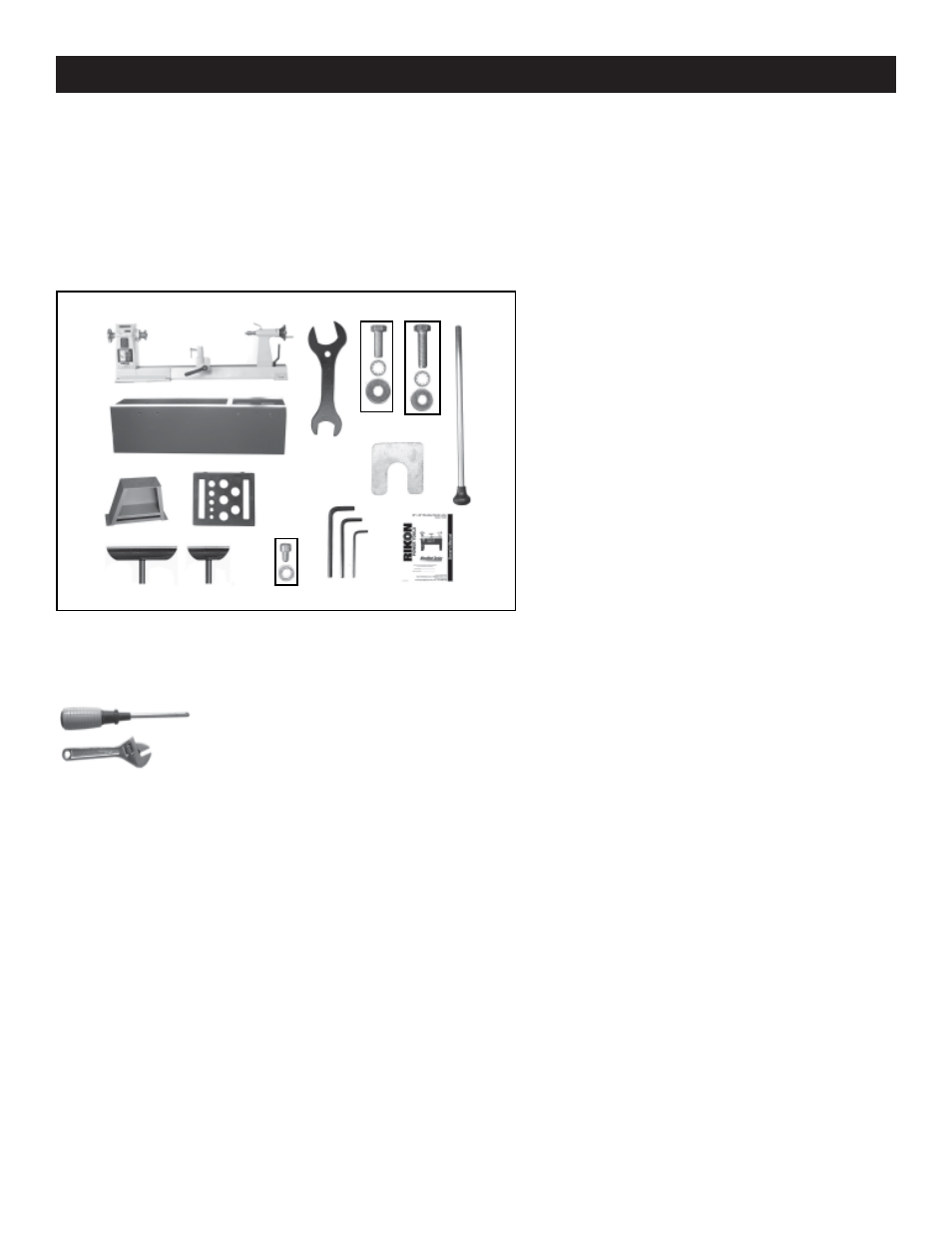 Contents of package | RIKON Power Tools 70-500 User Manual | Page 5 / 28