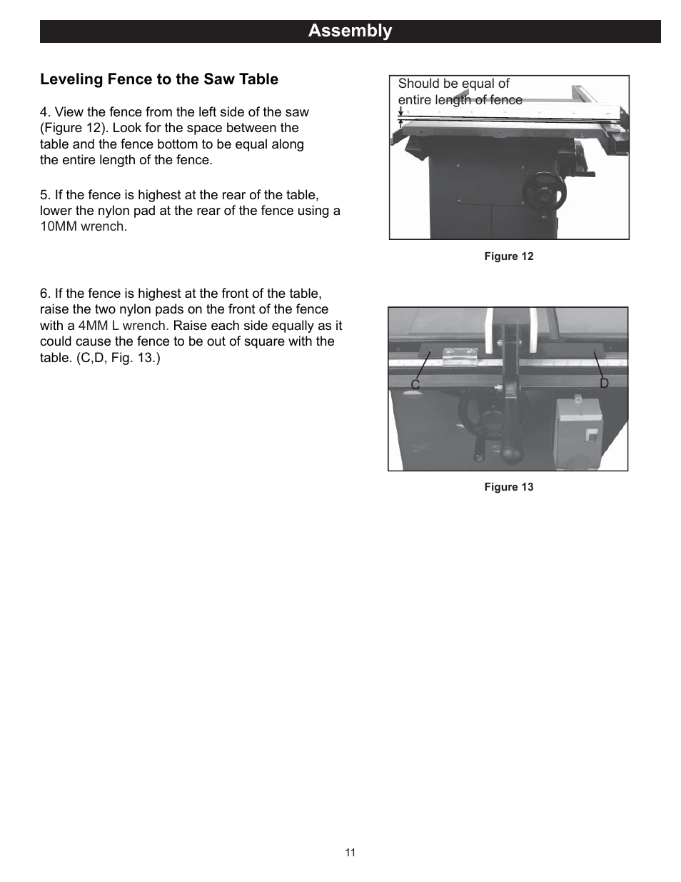 Assembly | RIKON Power Tools 10-050 User Manual | Page 11 / 27