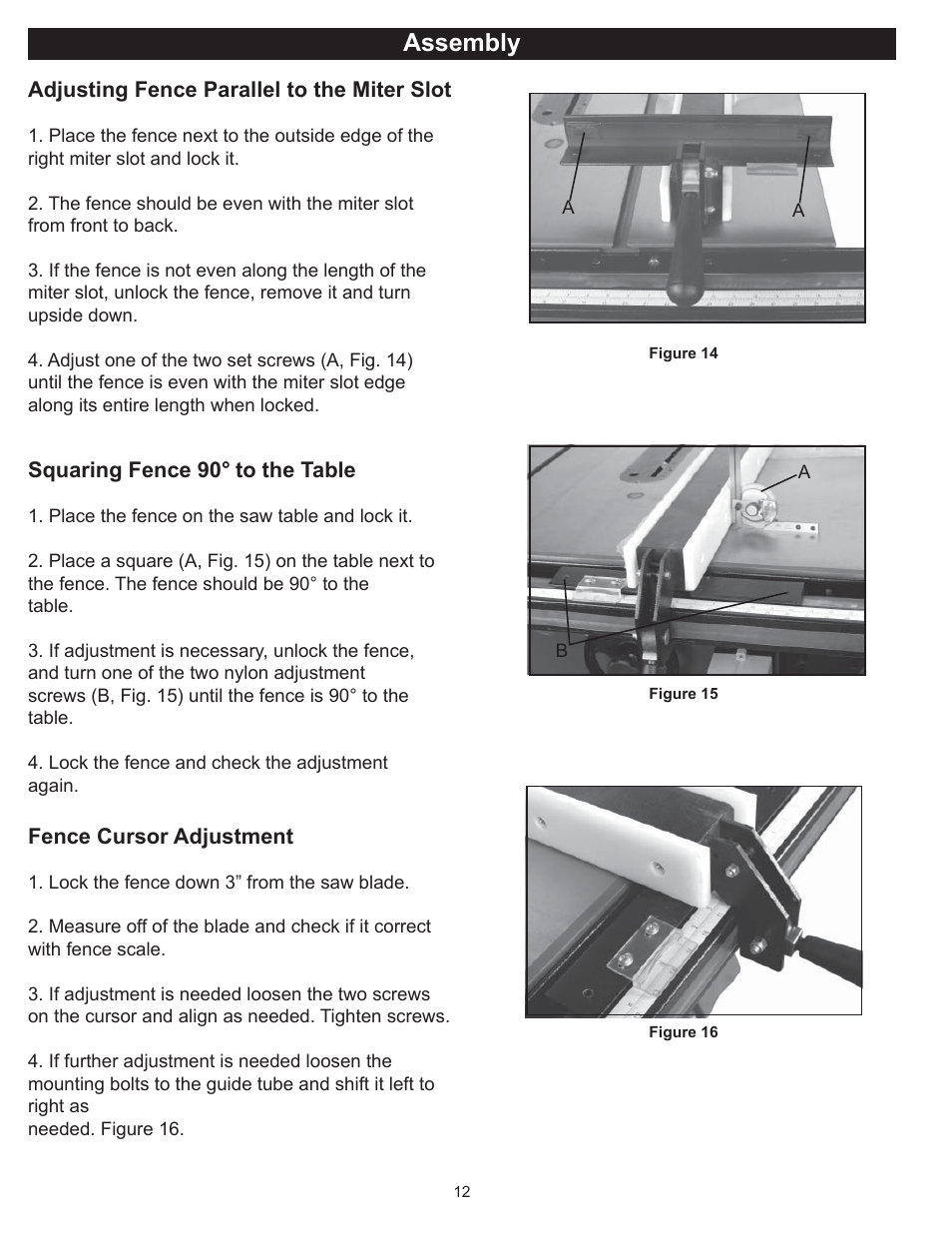 Assembly | RIKON Power Tools 10-050 User Manual | Page 12 / 27