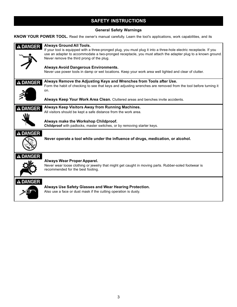 RIKON Power Tools 10-300 User Manual | Page 3 / 17