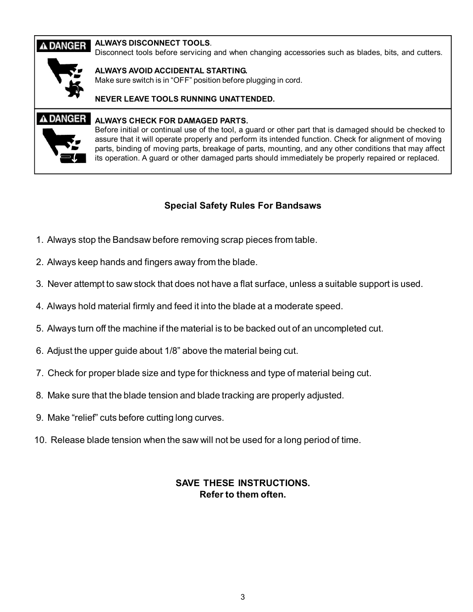 RIKON Power Tools 10-320 User Manual | Page 3 / 22