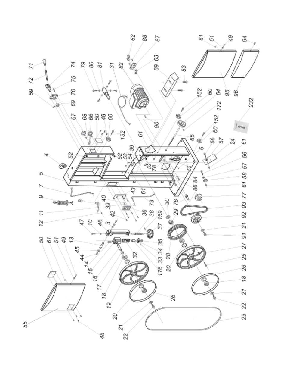 Parts diagram | RIKON Power Tools 10-340 User Manual | Page 15 / 22