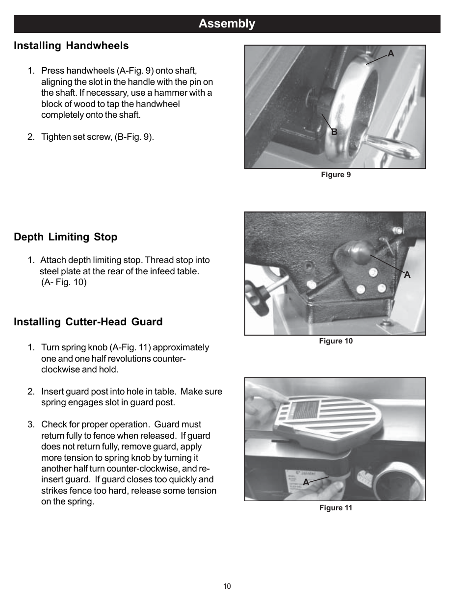 Assembly | RIKON Power Tools 20-100 User Manual | Page 10 / 32