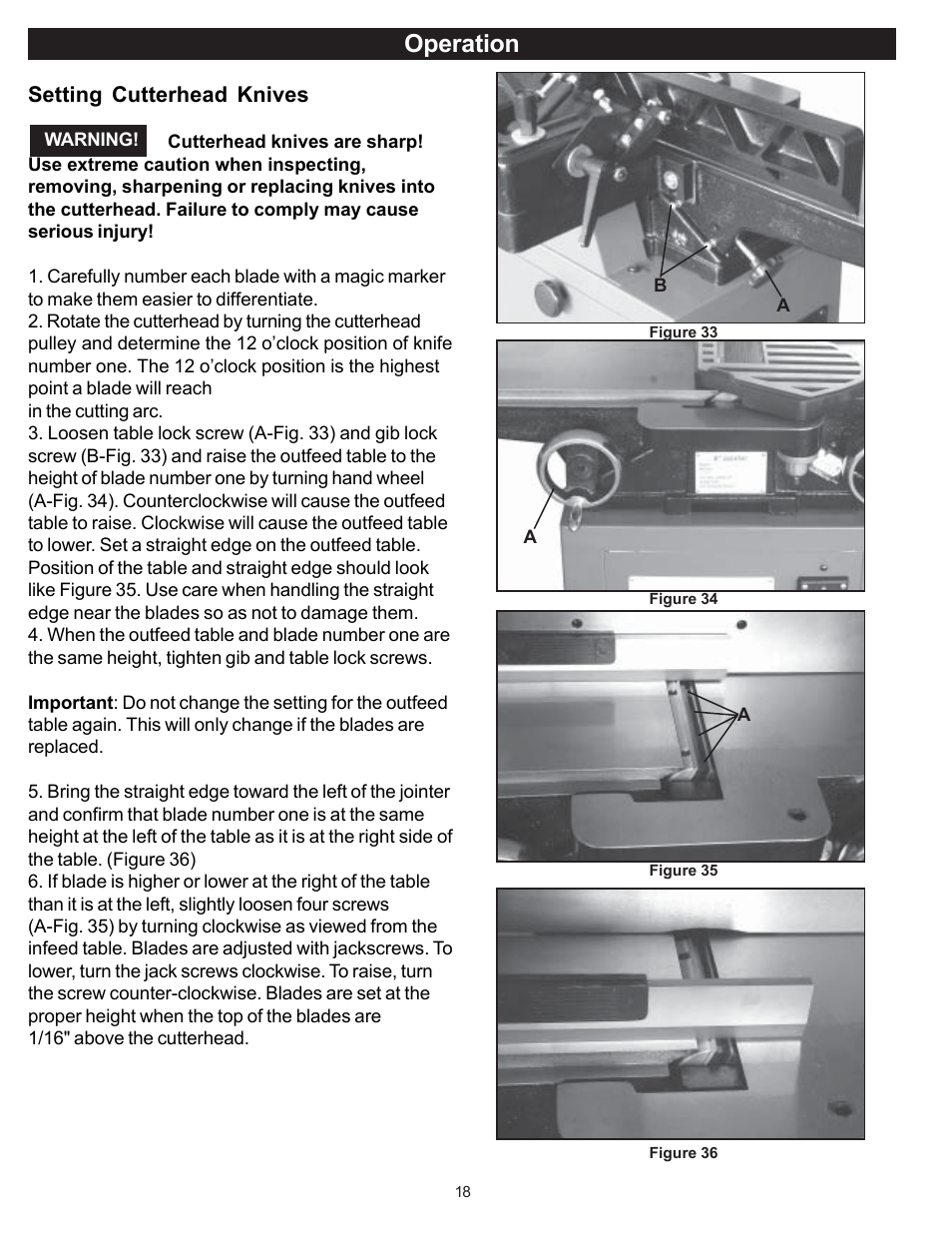 Operation | RIKON Power Tools 20-100 User Manual | Page 18 / 32