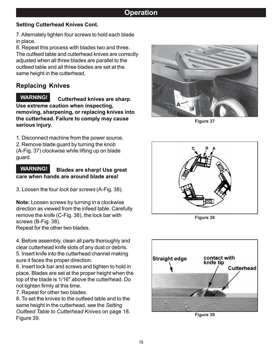 Operation | RIKON Power Tools 20-100 User Manual | Page 19 / 32