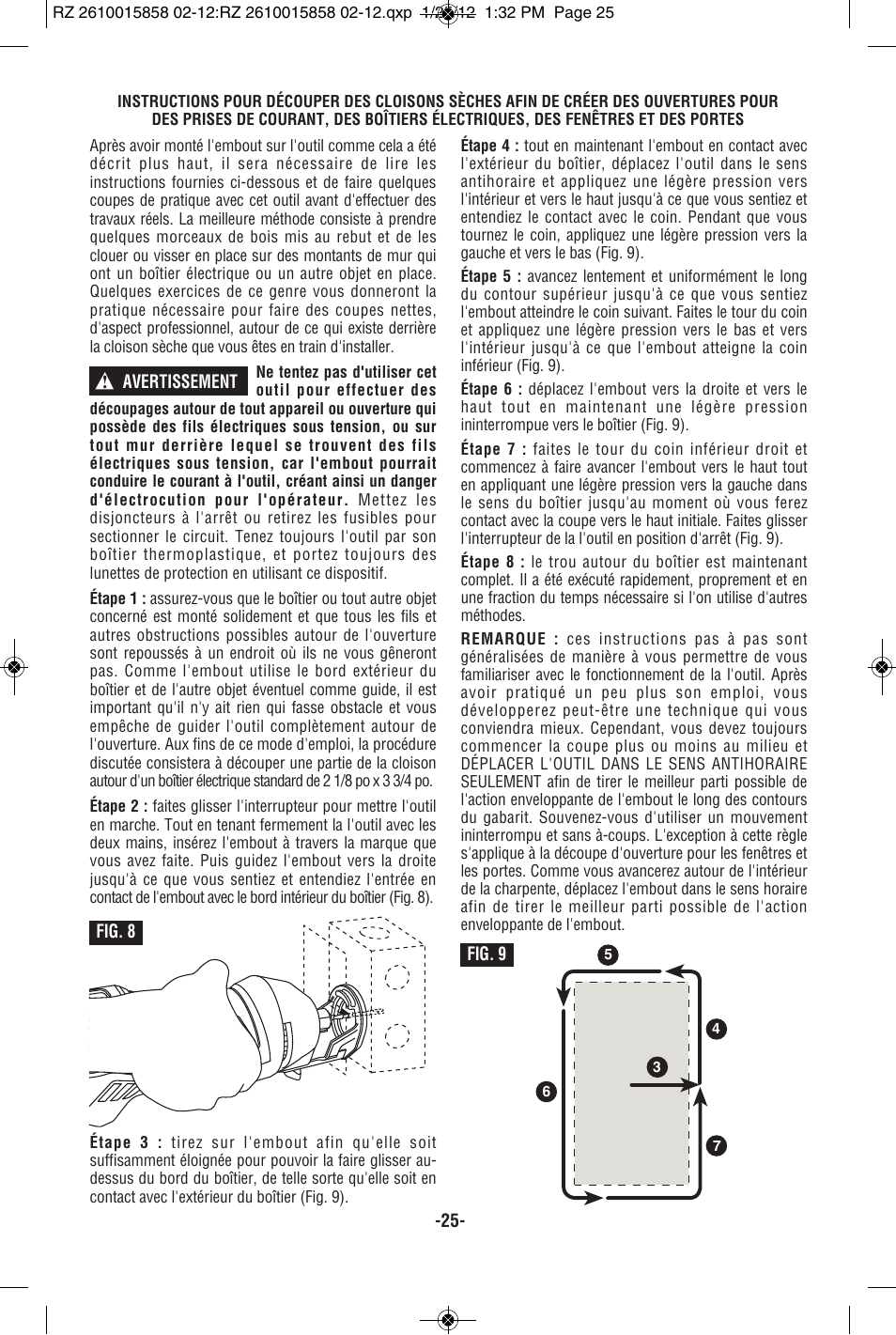 RotoZip SS355 User Manual | Page 25 / 44