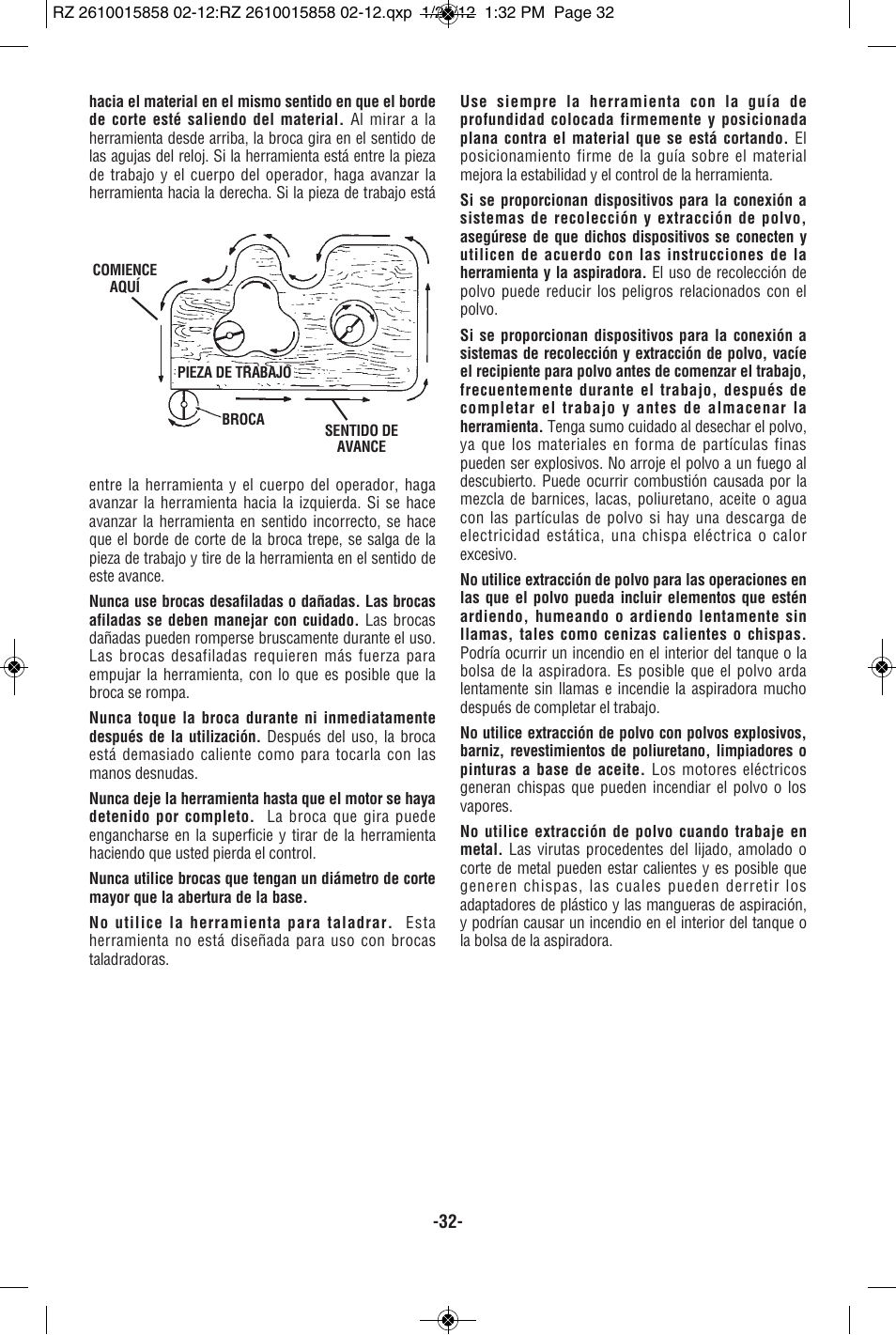 RotoZip SS355 User Manual | Page 32 / 44