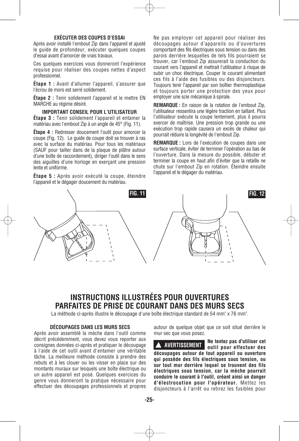 RotoZip RZ25 User Manual | Page 25 / 48