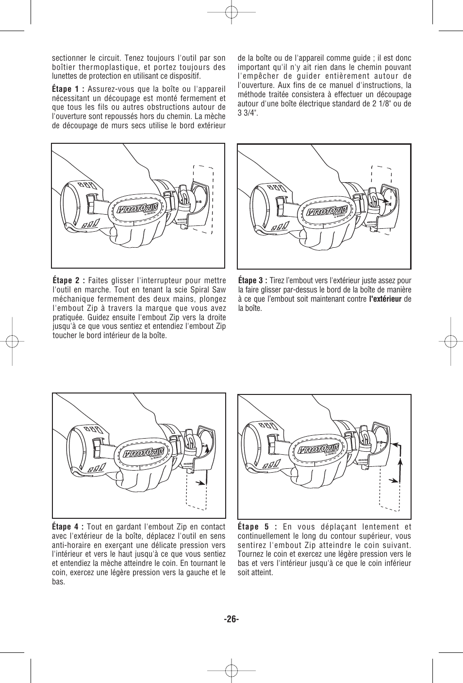 RotoZip RZ25 User Manual | Page 26 / 48