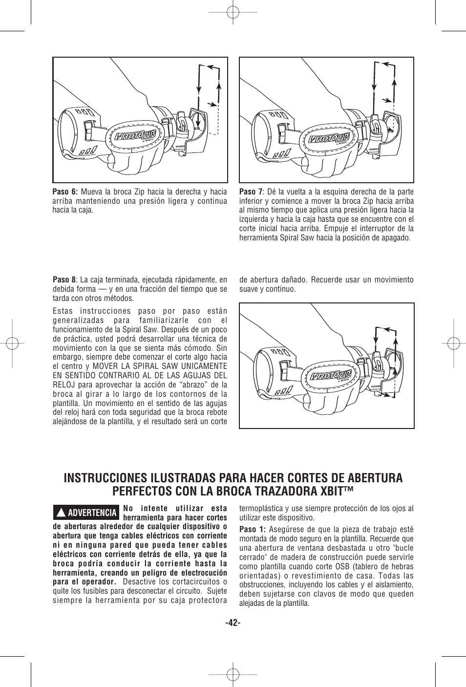 RotoZip RZ25 User Manual | Page 42 / 48