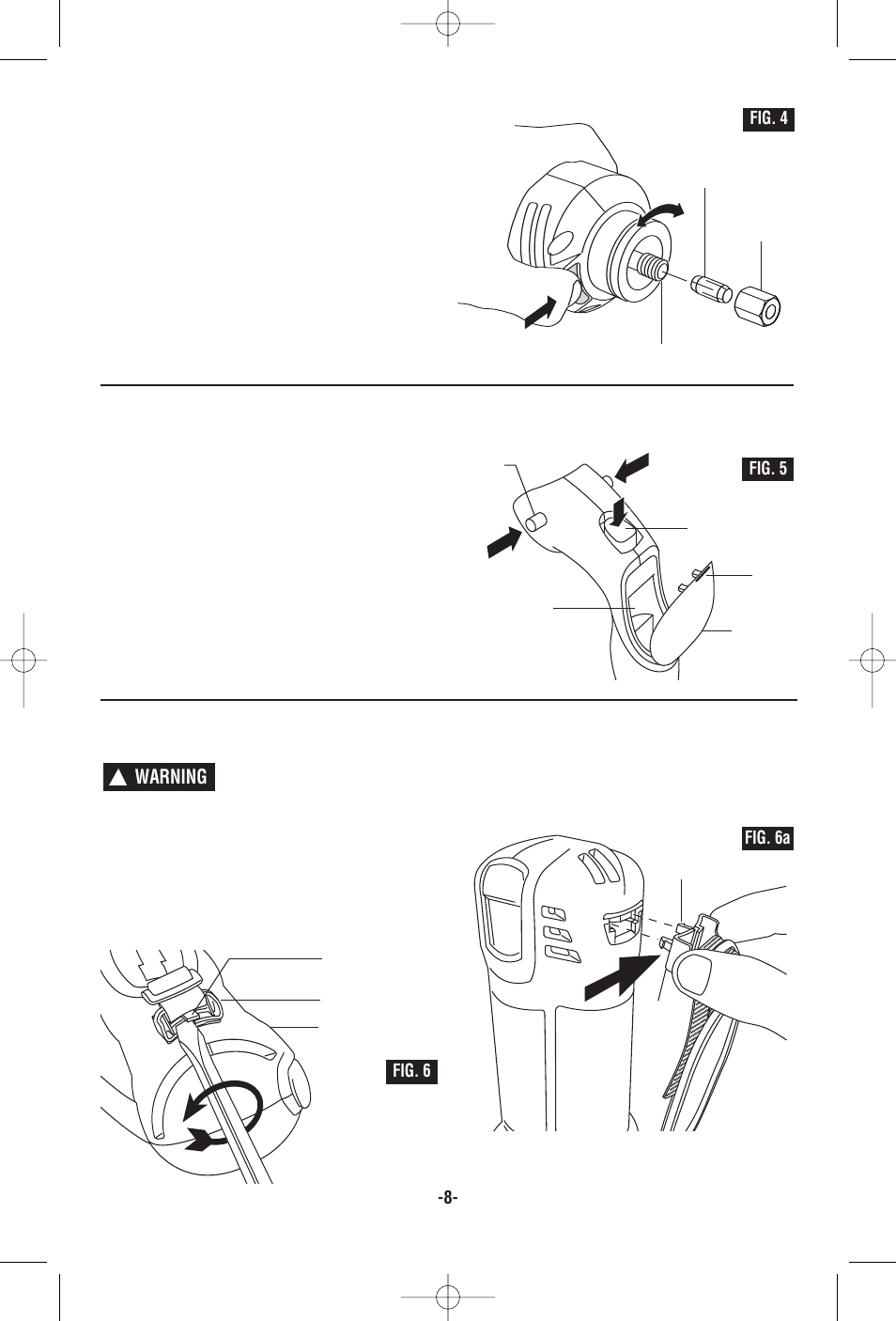 Warning | RotoZip RZ25 User Manual | Page 8 / 48