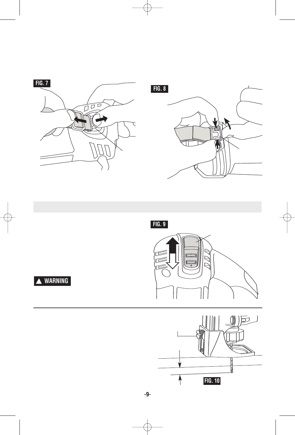 Operating instructions | RotoZip RZ25 User Manual | Page 9 / 48