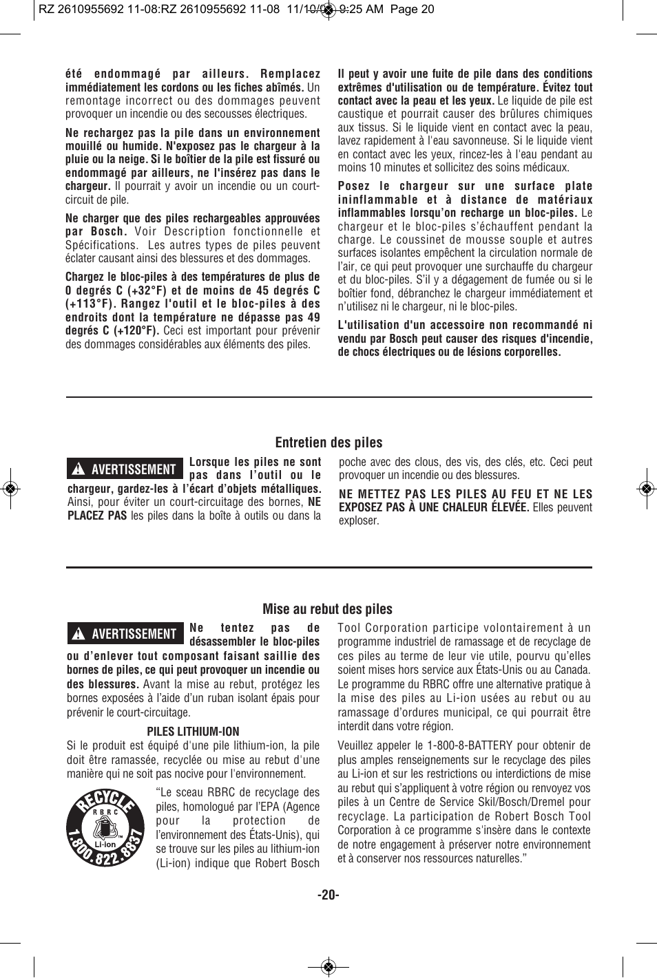 RotoZip CR18L User Manual | Page 20 / 48