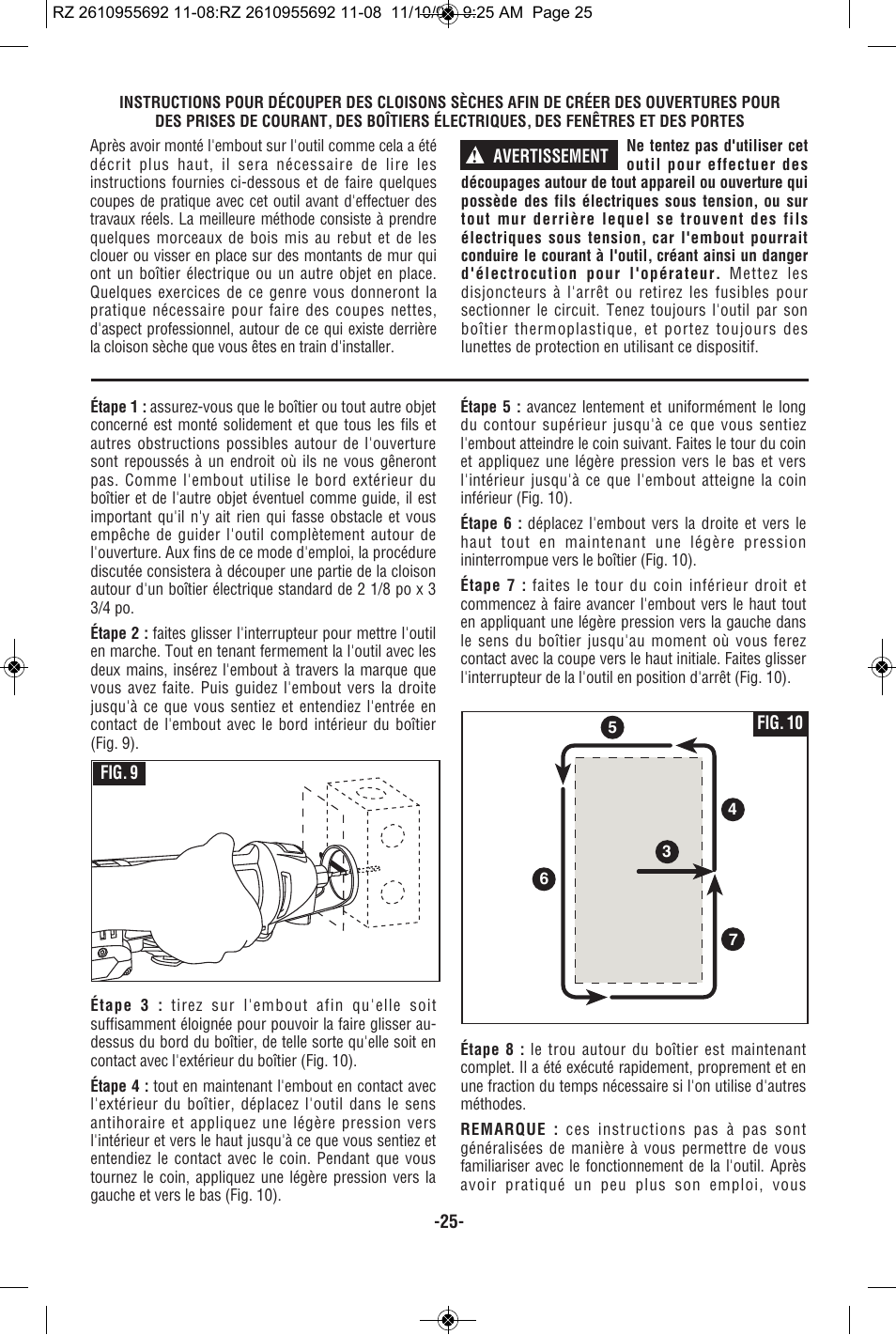RotoZip CR18L User Manual | Page 25 / 48