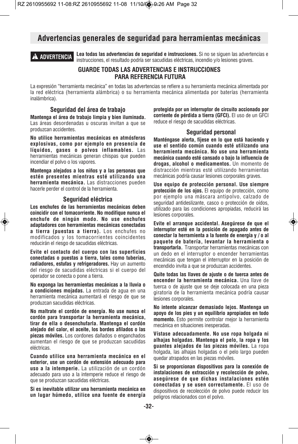RotoZip CR18L User Manual | Page 32 / 48