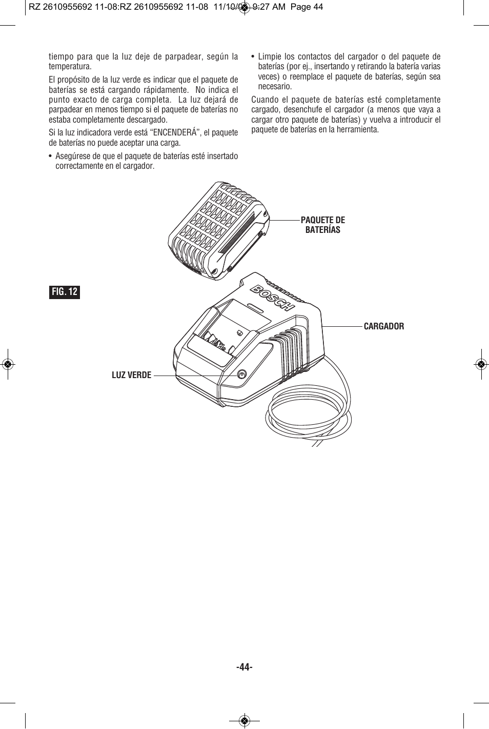 RotoZip CR18L User Manual | Page 44 / 48