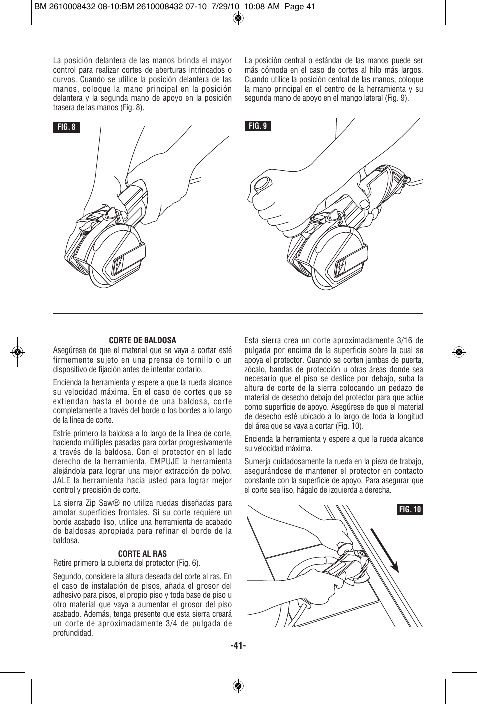 RotoZip RFS1000 User Manual | Page 41 / 44