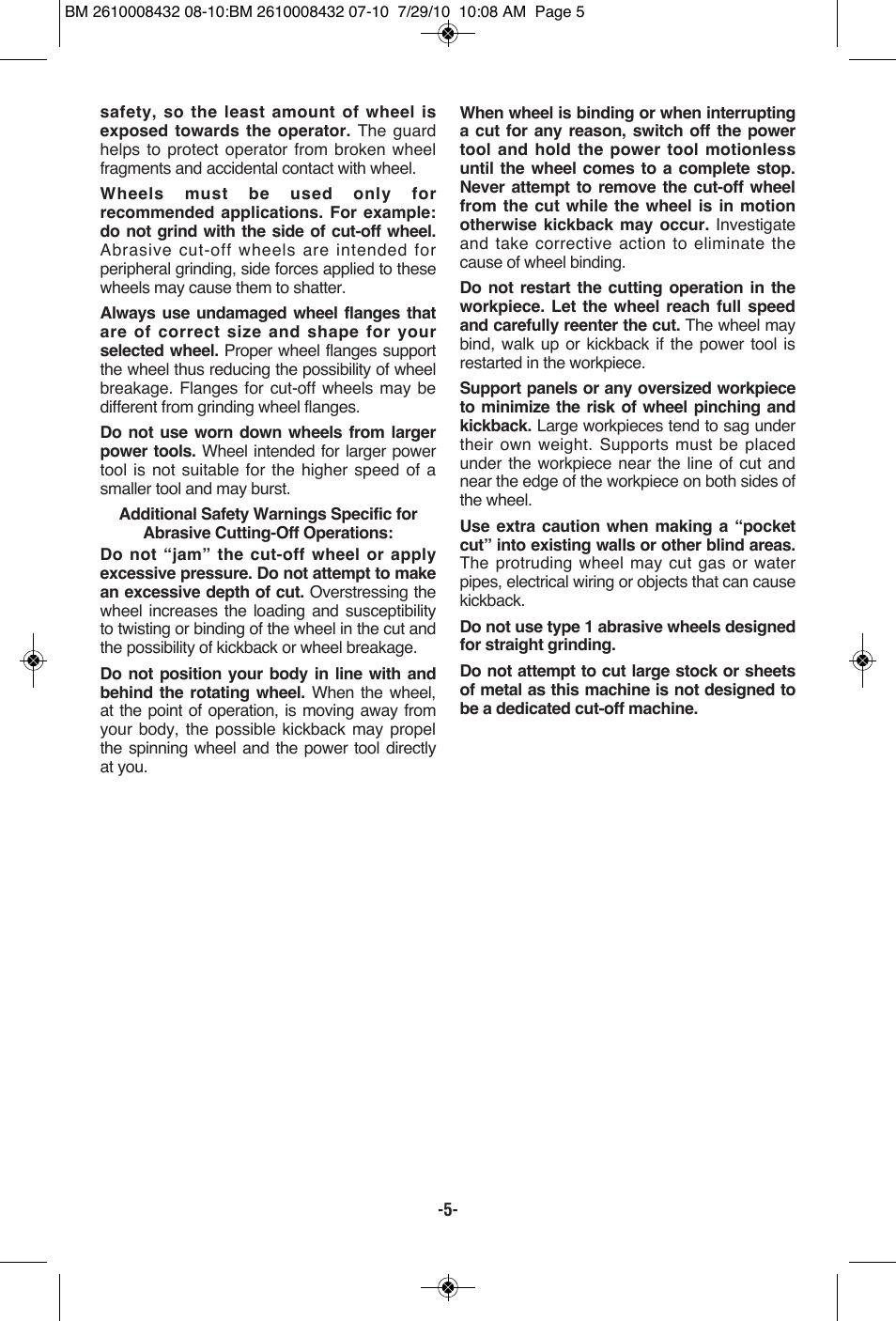 RotoZip RFS1000 User Manual | Page 5 / 44