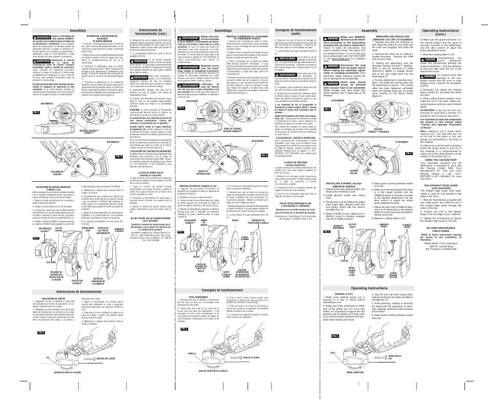 RotoZip ZM5 XSHIELD2 User Manual | Page 2 / 2