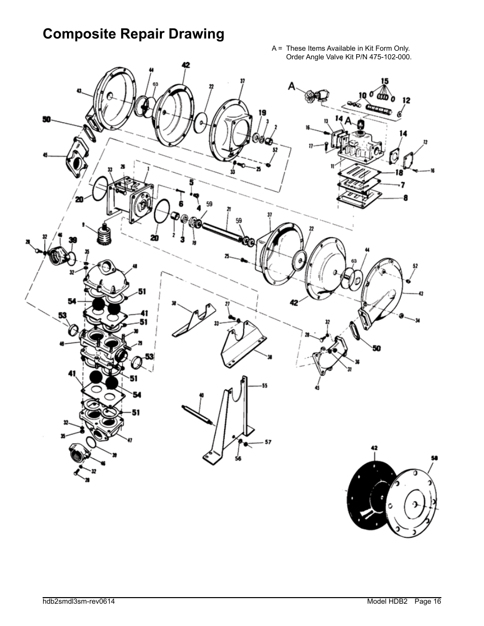 Composite repair drawing | SANDPIPER HDB2 User Manual | Page 18 / 21