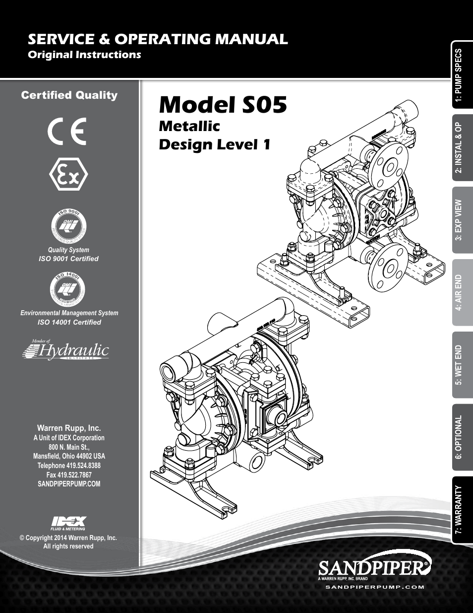 SANDPIPER S05 Metallic User Manual | 25 pages