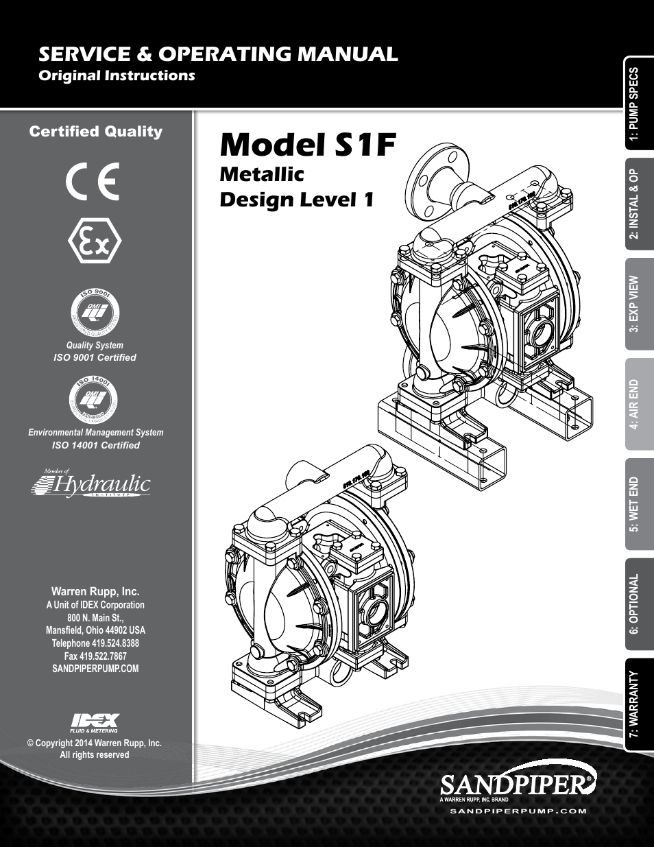 SANDPIPER S1F Metallic User Manual | 25 pages