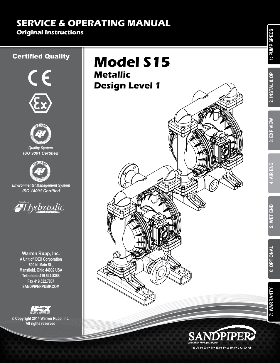 SANDPIPER S15 Metallic User Manual | 24 pages