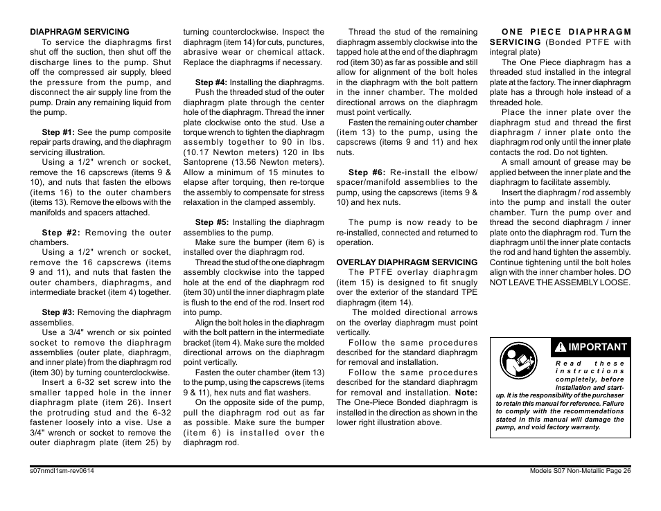 SANDPIPER S07 User Manual | Page 28 / 35