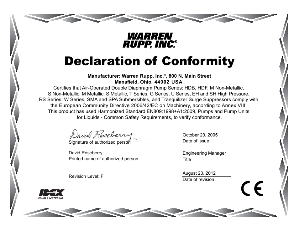 Declaration of conformity | SANDPIPER S07 User Manual | Page 35 / 35