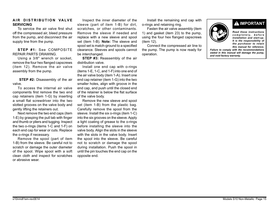 SANDPIPER S10 User Manual | Page 17 / 30