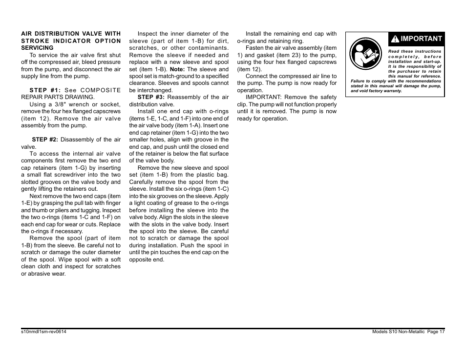 SANDPIPER S10 User Manual | Page 19 / 30
