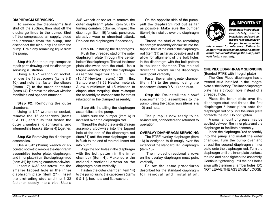 SANDPIPER S10 User Manual | Page 26 / 30