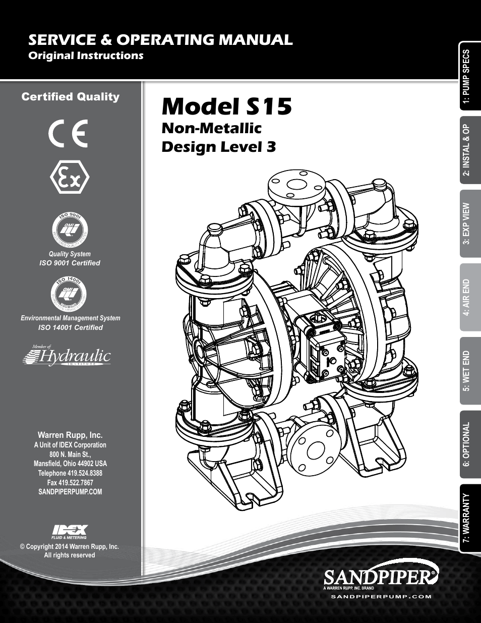 SANDPIPER S15 Non-Metallic User Manual | 25 pages