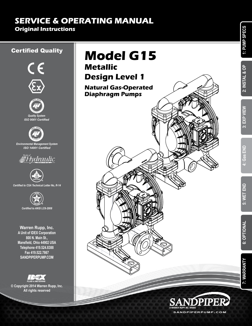 SANDPIPER G15 User Manual | 21 pages