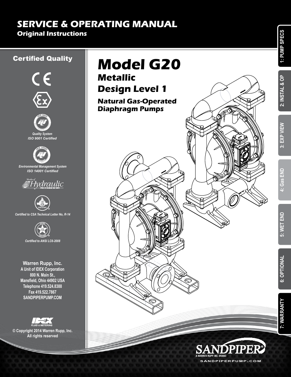 SANDPIPER G20 User Manual | 21 pages