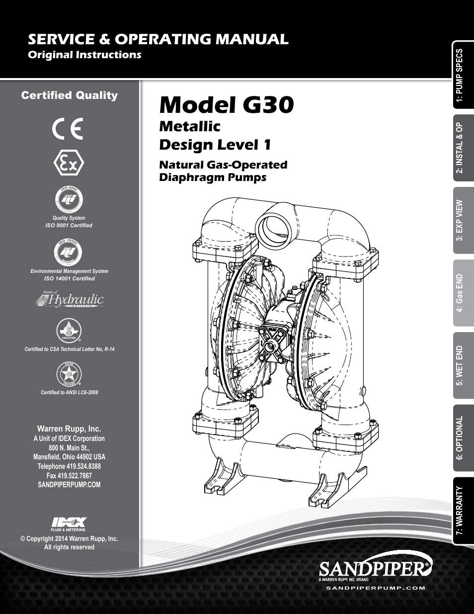 SANDPIPER G30 User Manual | 21 pages