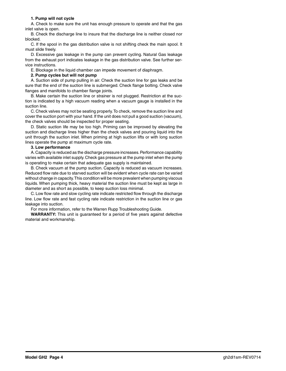 SANDPIPER GH2 User Manual | Page 4 / 9