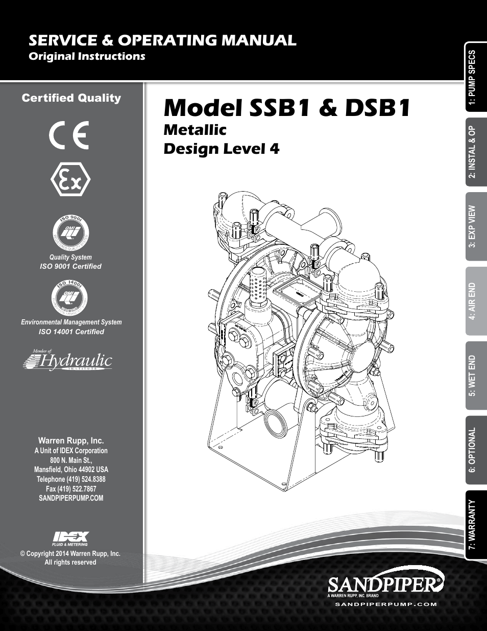 SANDPIPER DSB1 User Manual | 19 pages