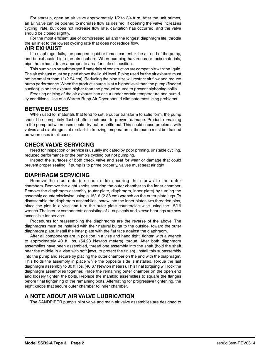 SANDPIPER SSB2-A User Manual | Page 4 / 14