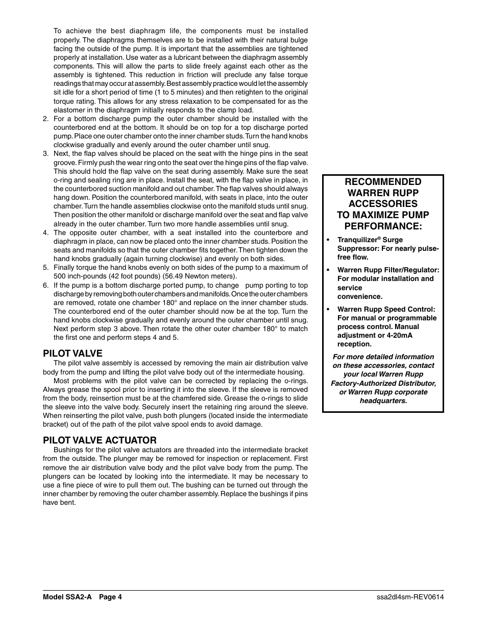 SANDPIPER SSA2-A User Manual | Page 6 / 14